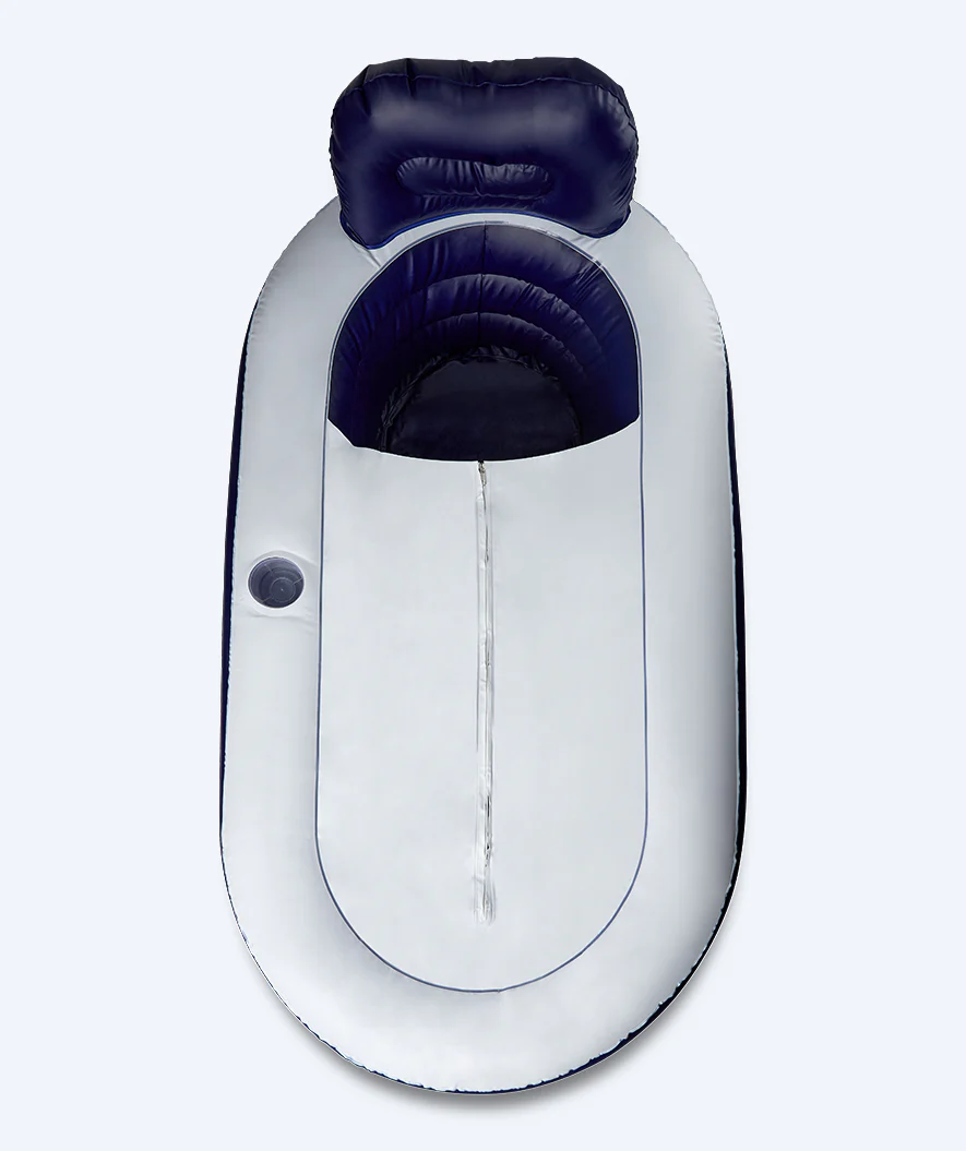 Watery inflatable bathtub - Seal Real - blue top view